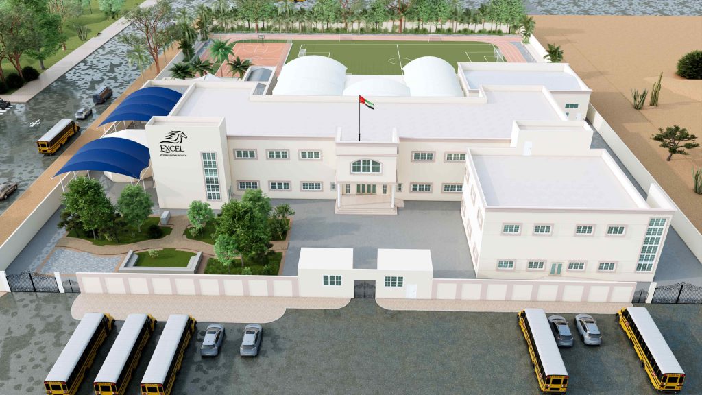 International School Campus with Sports Complex